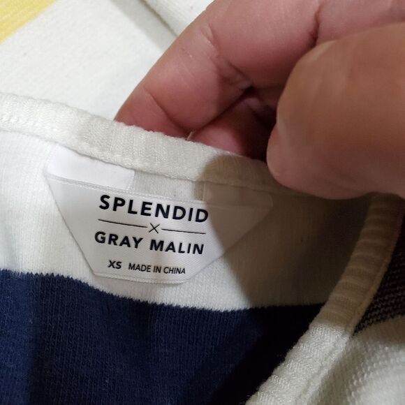 Splendid × gray Malin active shoreline striped dress - Picture 7 of 7